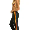 Sweatpants | Aviator Nation 5 STRIPE SWEATPANTS - CHARCOAL