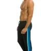 Sweatpants | Aviator Nation 5 STRIPE SWEATPANTS - CHARCOAL // BLUE CHARCOAL//BLUE