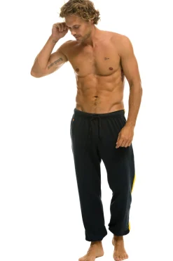 Sweatpants | Aviator Nation 5 STRIPE SWEATPANTS - CHARCOAL