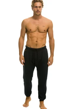 Sweatpants | Aviator Nation 5 STRIPE SWEATPANTS - CHARCOAL // GREY CHARCOAL//GREY