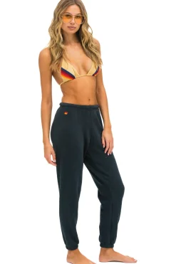 Sweatpants | Aviator Nation 5 STRIPE SWEATPANTS - CHARCOAL // PINK // GREEN CHARCOAL//PINK//GREEN