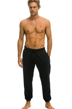 Sweatpants | Aviator Nation 5 STRIPE SWEATPANTS - CHARCOAL // GREY CHARCOAL//GREY