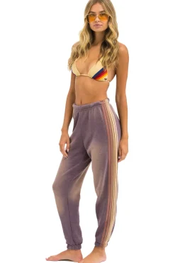 Sweatpants | Aviator Nation 5 STRIPE SWEATPANTS - FADED MOCHA FADEDMOCHA
