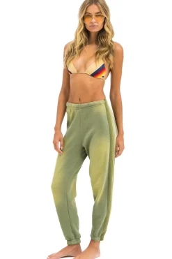 Sweatpants | Aviator Nation 5 STRIPE SWEATPANTS - FADED ARMY FADEDARMY