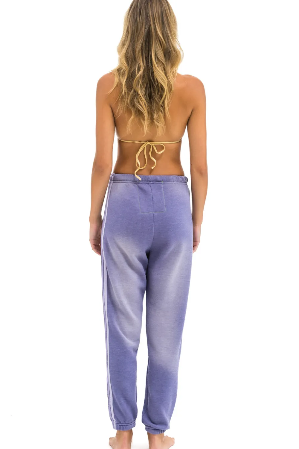 Sweatpants | Aviator Nation 5 STRIPE SWEATPANTS - FADED GRAPE FADEDGRAPE
