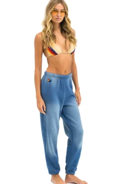 Sweatpants | Aviator Nation 5 STRIPE SWEATPANTS - FADED WATER FADEDWATER