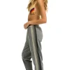 Sweatpants | Aviator Nation 5 STRIPE SWEATPANTS - HEATHER GREY // GREY HEATHERGREY//GREY
