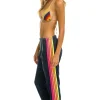 Sweatpants | Aviator Nation 5 STRIPE SWEATPANTS - HEATHER NAVY // NEON RAINBOW HEATHERNAVY//NEONRAINBOW