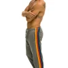 Sweatpants | Aviator Nation 5 STRIPE SWEATPANTS - HEATHER GREY HEATHERGREY