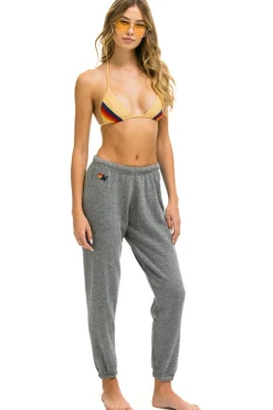 Sweatpants | Aviator Nation 5 STRIPE SWEATPANTS - HEATHER GREY // BLUE HEATHERGREY//BLUE