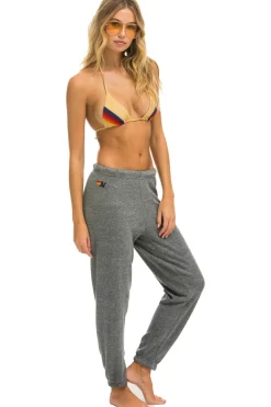 Sweatpants | Aviator Nation 5 STRIPE SWEATPANTS - HEATHER GREY 2 HEATHERGREY2