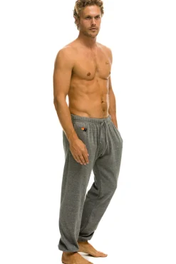 Sweatpants | Aviator Nation 5 STRIPE SWEATPANTS - HEATHER GREY HEATHERGREY