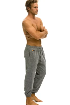 Sweatpants | Aviator Nation 5 STRIPE SWEATPANTS - HEATHER GREY // BLUE HEATHERGREY//BLUE