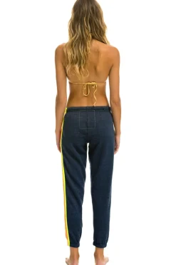 Sweatpants | Aviator Nation 5 STRIPE SWEATPANTS - HEATHER NAVY // NEON RAINBOW HEATHERNAVY//NEONRAINBOW
