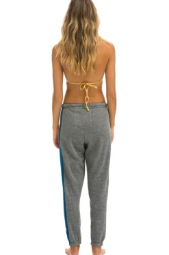 Sweatpants | Aviator Nation 5 STRIPE SWEATPANTS - HEATHER GREY 2 HEATHERGREY2