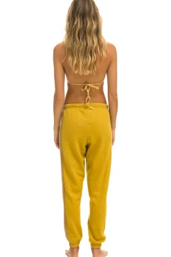 Sweatpants | Aviator Nation 5 STRIPE SWEATPANTS - KHAKI // TAN KHAKI//TAN