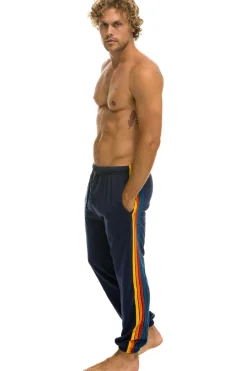 Sweatpants | Aviator Nation 5 STRIPE SWEATPANTS - NAVY