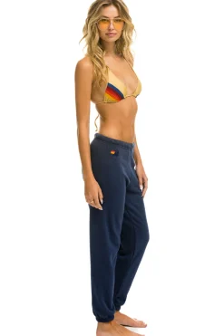 Sweatpants | Aviator Nation 5 STRIPE SWEATPANTS - NAVY