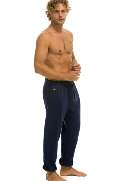 Sweatpants | Aviator Nation 5 STRIPE SWEATPANTS - NAVY