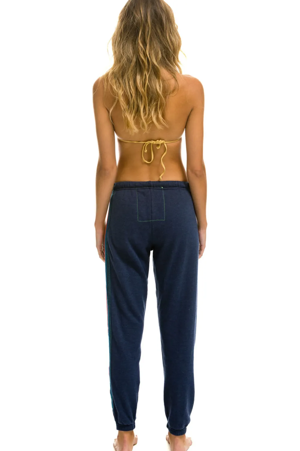 Sweatpants | Aviator Nation 5 STRIPE SWEATPANTS - NAVY