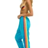 Sweatpants | Aviator Nation 5 STRIPE SWEATPANTS - NEON BLUE // NEON RAINBOW NEONBLUE//NEONRAINBOW