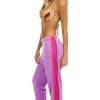 Sweatpants | Aviator Nation 5 STRIPE SWEATPANTS - NEON PURPLE // PINK NEONPURPLE//PINK