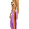 Sweatpants | Aviator Nation 5 STRIPE SWEATPANTS - NEON PURPLE NEONPURPLE