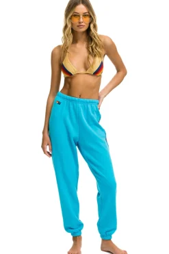 Sweatpants | Aviator Nation 5 STRIPE SWEATPANTS - NEON BLUE // NEON RAINBOW NEONBLUE//NEONRAINBOW