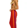 Sweatpants | Aviator Nation 5 STRIPE SWEATPANTS - RED // YELLOW // PURPLE RED//YELLOW//PURPLE