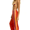 Sweatpants | Aviator Nation 5 STRIPE SWEATPANTS - RED // NEON RAINBOW RED//NEONRAINBOW