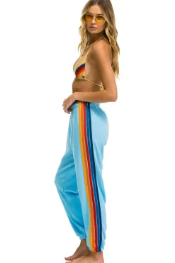 Sweatpants | Aviator Nation 5 STRIPE SWEATPANTS - SKY 2 SKY2
