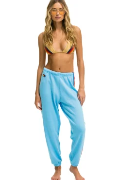 Sweatpants | Aviator Nation 5 STRIPE SWEATPANTS - SKY // NEON RAINBOW SKY//NEONRAINBOW