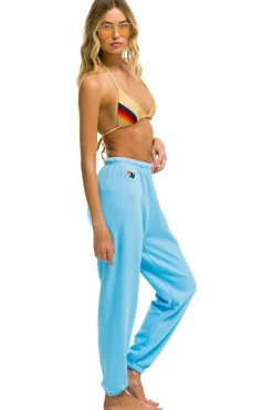 Sweatpants | Aviator Nation 5 STRIPE SWEATPANTS - SKY // BLUE SKY//BLUE