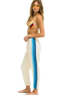 Sweatpants | Aviator Nation 5 STRIPE SWEATPANTS - VINTAGE WHITE // BLUE VINTAGEWHITE//BLUE