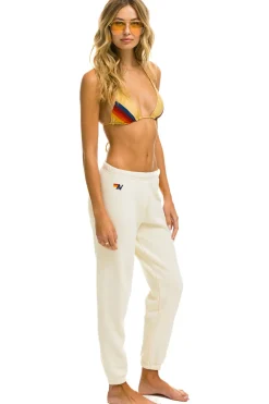Sweatpants | Aviator Nation 5 STRIPE SWEATPANTS - VINTAGE WHITE VINTAGEWHITE
