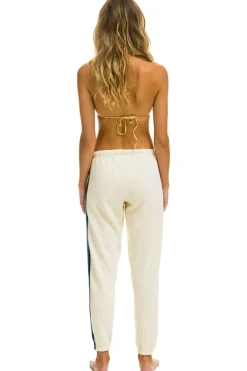 Sweatpants | Aviator Nation 5 STRIPE SWEATPANTS - VINTAGE WHITE VINTAGEWHITE