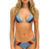 Swim Tops | Aviator Nation 5 STRIPE TRIANGLE BIKINI TOP - ISLANDA