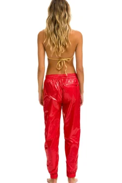 Sweatpants | Aviator Nation 5 STRIPE WIND PANT - CHERRY GLOSSY CHERRYGLOSSY