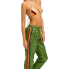 Sweatpants | Aviator Nation 5 STRIPE WIND PANT - GARDEN GREEN GARDENGREEN