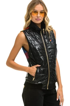 Vests | Aviator Nation SUNBURST VEST - GLOSSY BLACK GLOSSYBLACK
