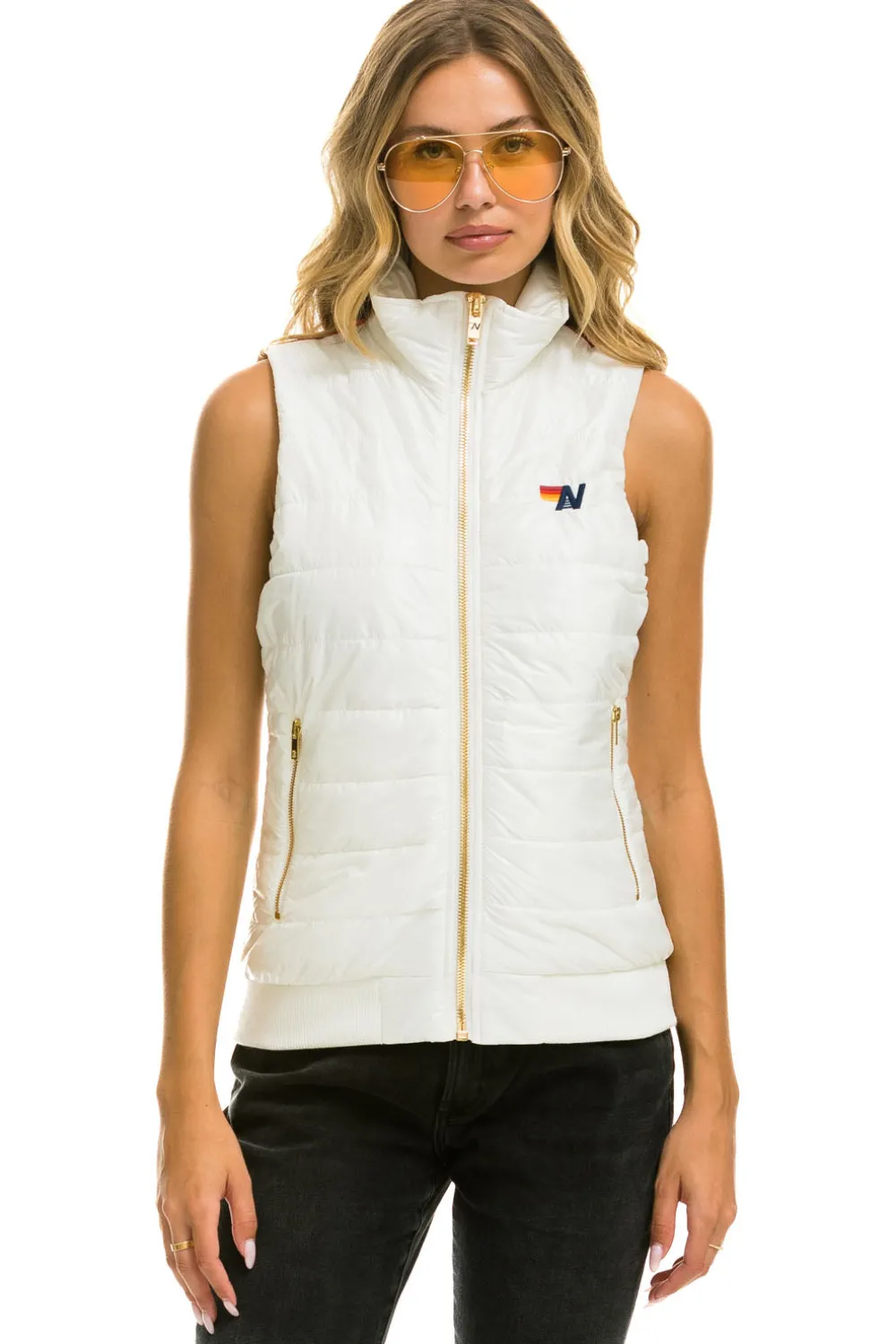 Vests | Aviator Nation SUNBURST VEST - GLOSSY WHITE GLOSSYWHITE