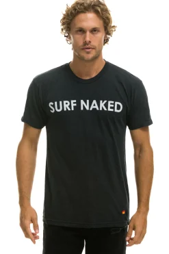 Tees | Tees | Aviator Nation SURF NAKED TEE - CHARCOAL