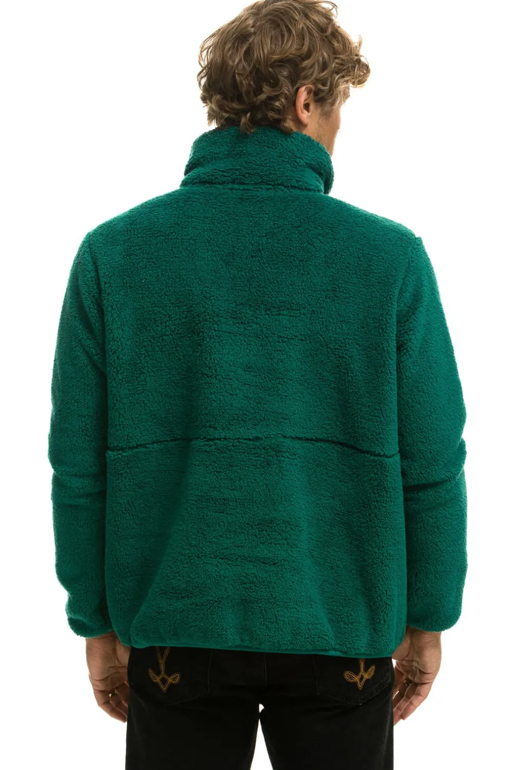 Teddy Jackets | Teddy Jackets | Aviator Nation TEDDY UNISEX HALF ZIP JACKET - AMAZON