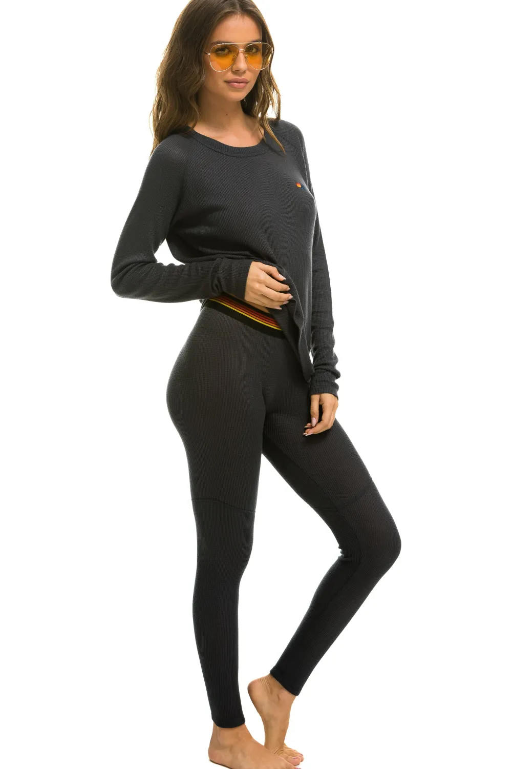 Base Layers | Aviator Nation THERMAL BASE LAYER BOTTOM - TITANIUM