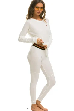 Base Layers | Aviator Nation THERMAL BASE LAYER BOTTOM - VINTAGE WHITE VINTAGEWHITE