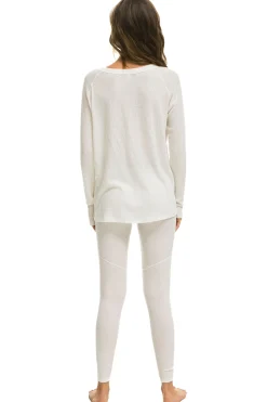 Base Layers | Aviator Nation THERMAL BASE LAYER BOTTOM - VINTAGE WHITE VINTAGEWHITE