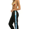 Sweatpants | Aviator Nation TIGER STRIPE SWEATPANTS - BLACK // BLUE TIGER BLACK//BLUETIGER