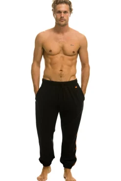 Sweatpants | Aviator Nation TIGER STRIPE SWEATPANTS - BLACK // TIGER BLACK//TIGER