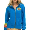 Hoodies | Collab Merchandise | Aviator Nation TODAY SHOW ZIP HOODIE - OCEAN