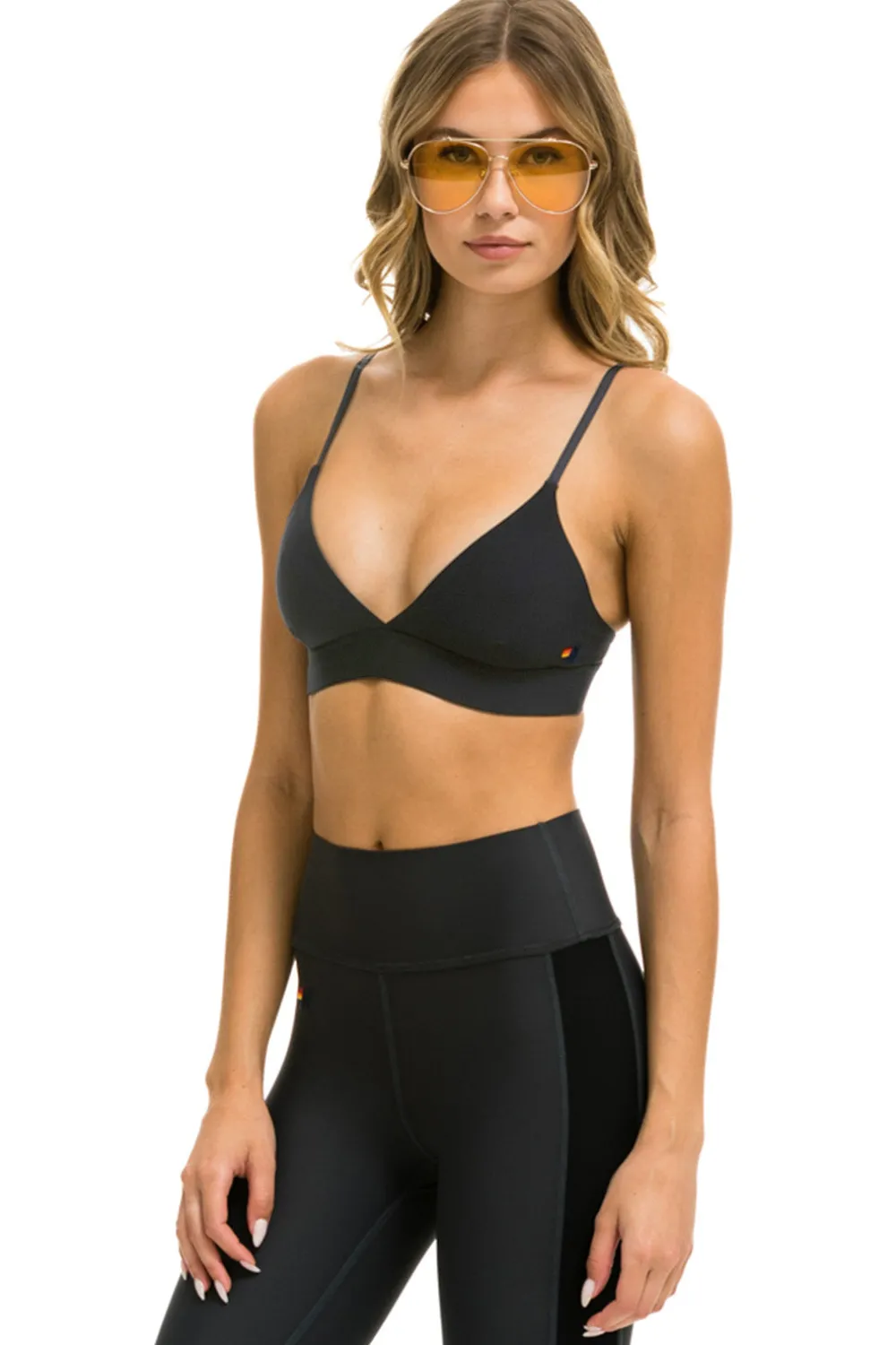 Activewear | Activewear | Aviator Nation TRIANGLE ADJUSTABLE WOMENS SPORTS BRA - TIT